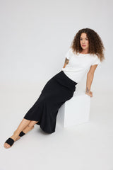 Mandy ist 1,68 und trägt Größe S