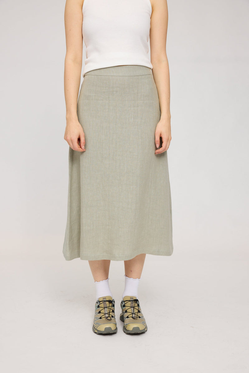 Julia ist 1,78 und trägt Größe S