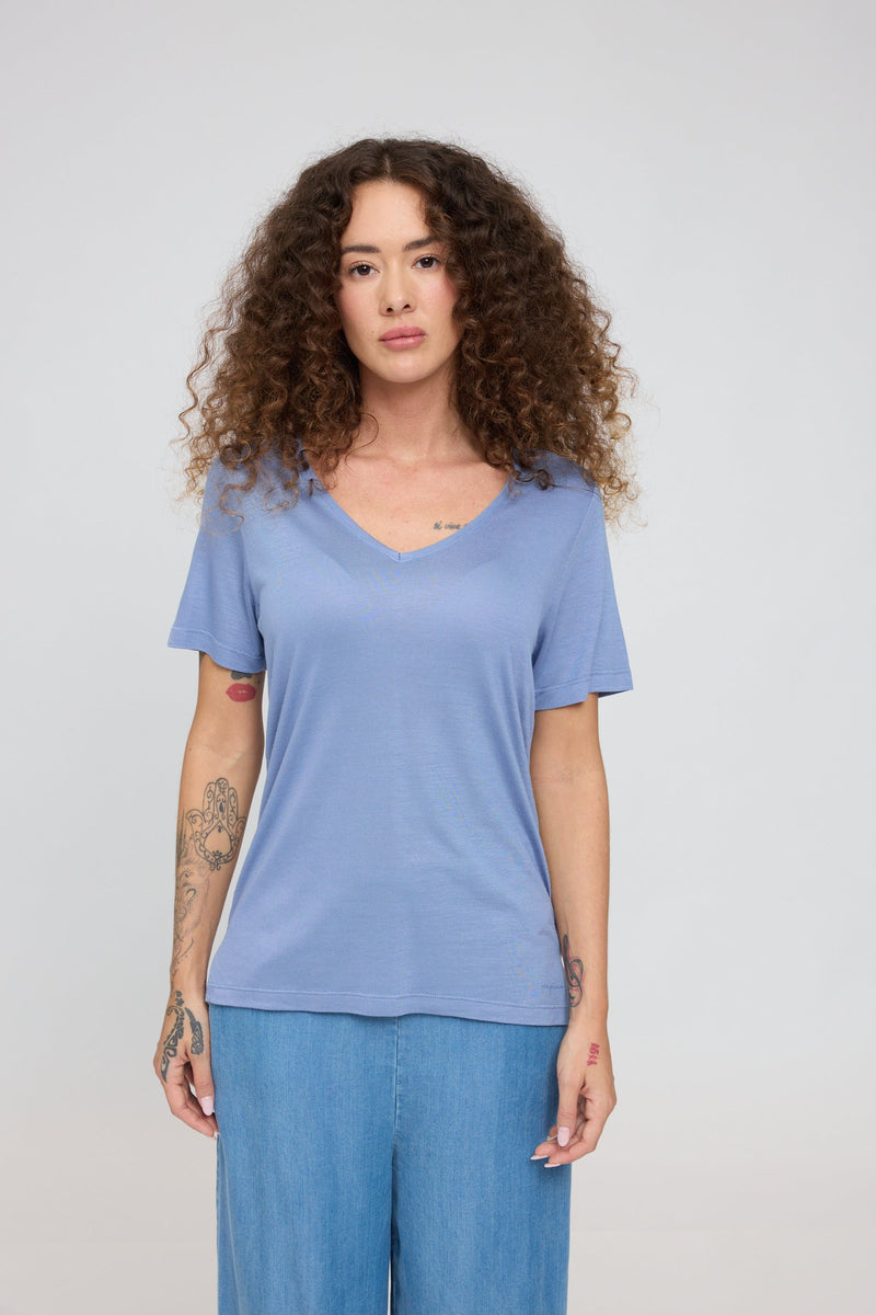 Mandy ist 1,68 und trägt Größe S