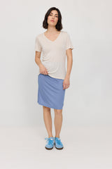 Maren ist 1,75 und trägt Größe S