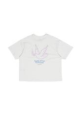 offwhite dove blue print